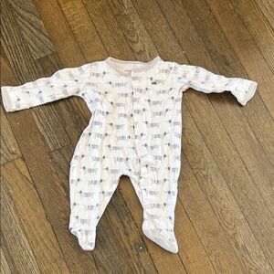 Magnetic Me Cream and Multicolor Striped Footie